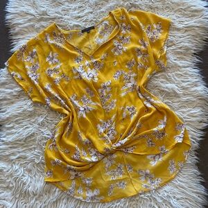 West Kei Yellow Floral Blouse